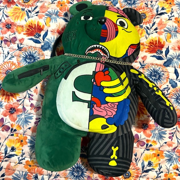 Sprayground Zombie Teddy Bear backpack - Picture 1 of 10